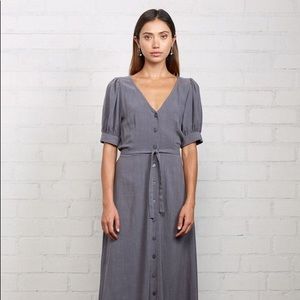 Rachel Pally Linen Piper Dress Smoke